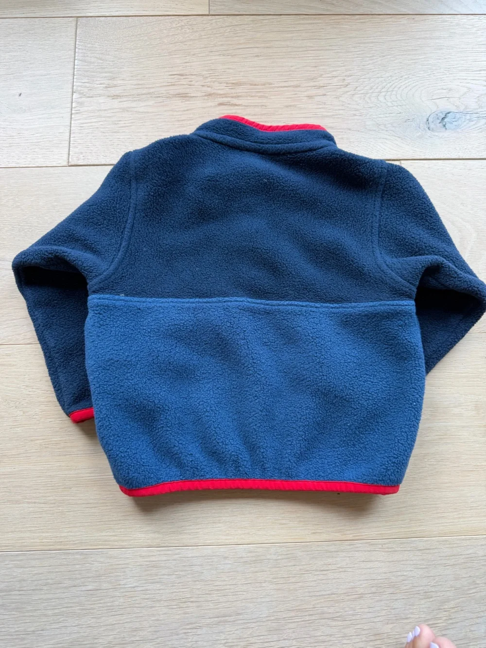 Patagonia Synchilla Snap-T Fleece Pullover Toddler 12–18M Navy Red - Picture 4 of 4